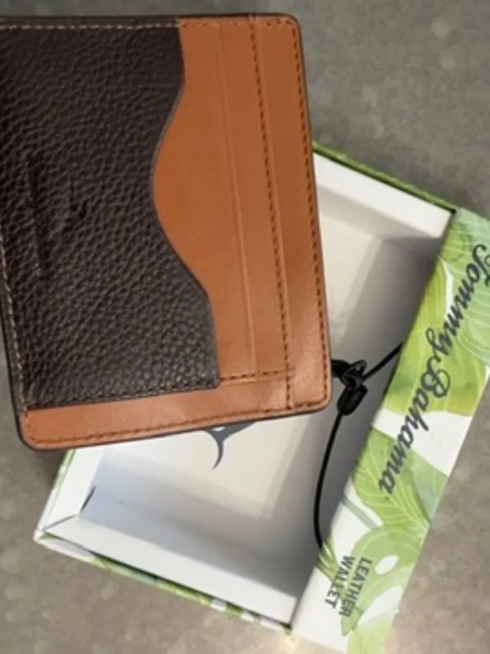 Tommy Bahama Brown/Tan Leather Wallet